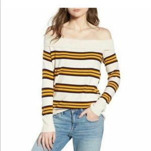 Treasure and bond off the shoulder sweater